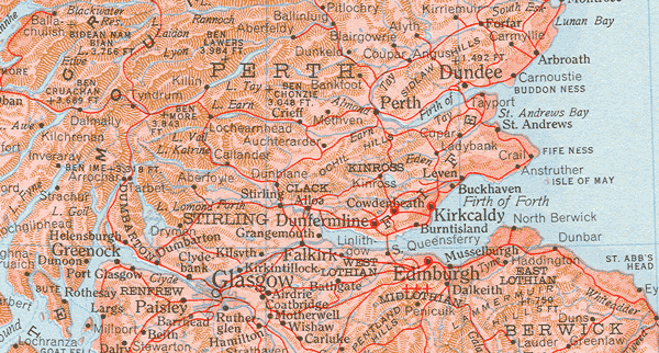 Map of old Scotland